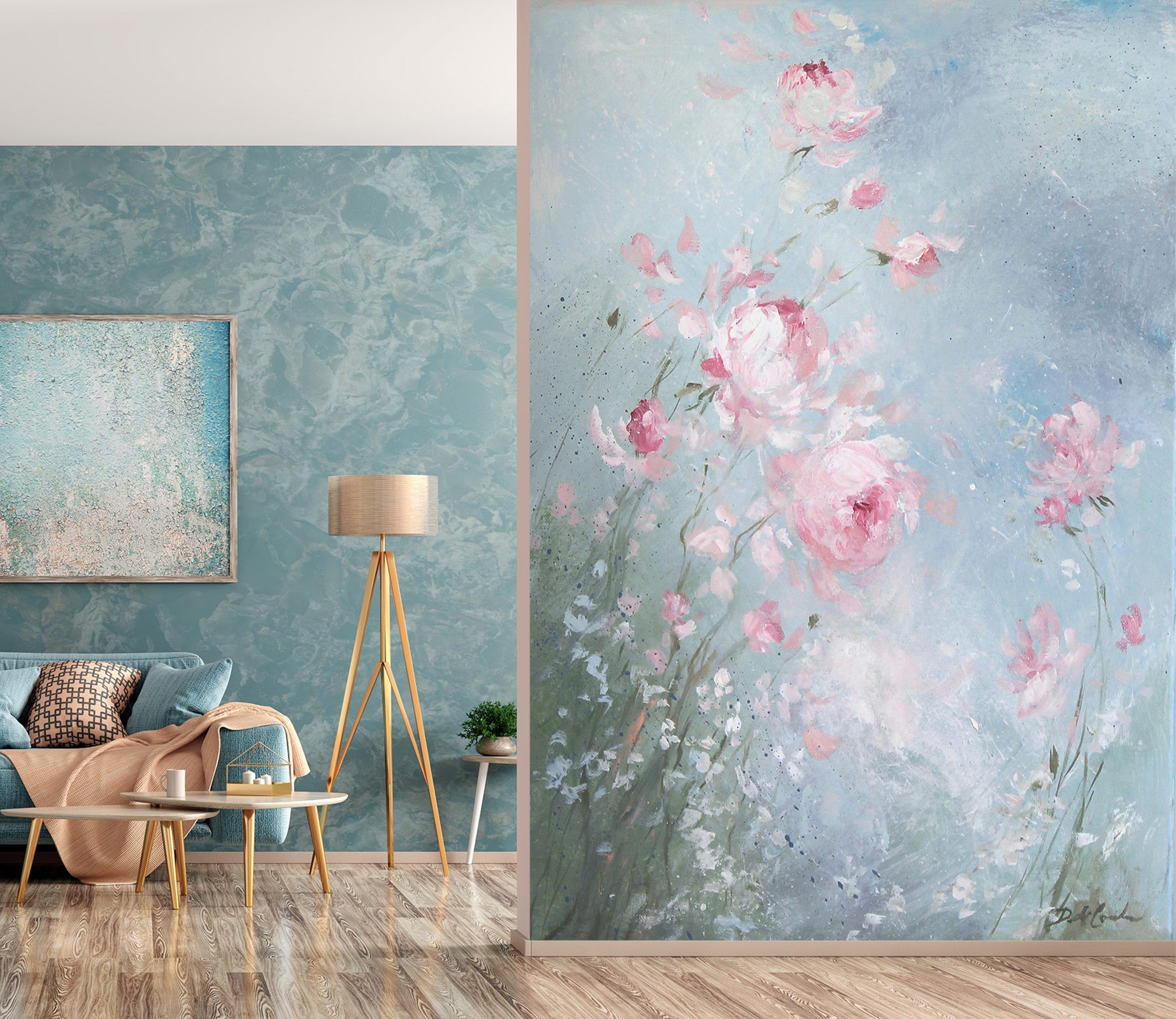 3D Flower Petals 4035 Debi Coules Wall Mural Wall Murals