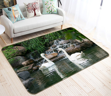 3D Lake Swan 82159 Animal Non Slip Rug Mat