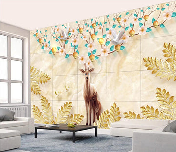 3D Deer Antlers WC434 Wall Murals