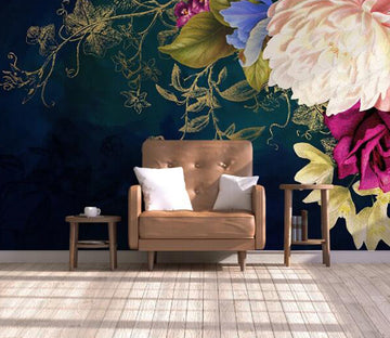 3D Peony Rose WC1337 Wall Murals