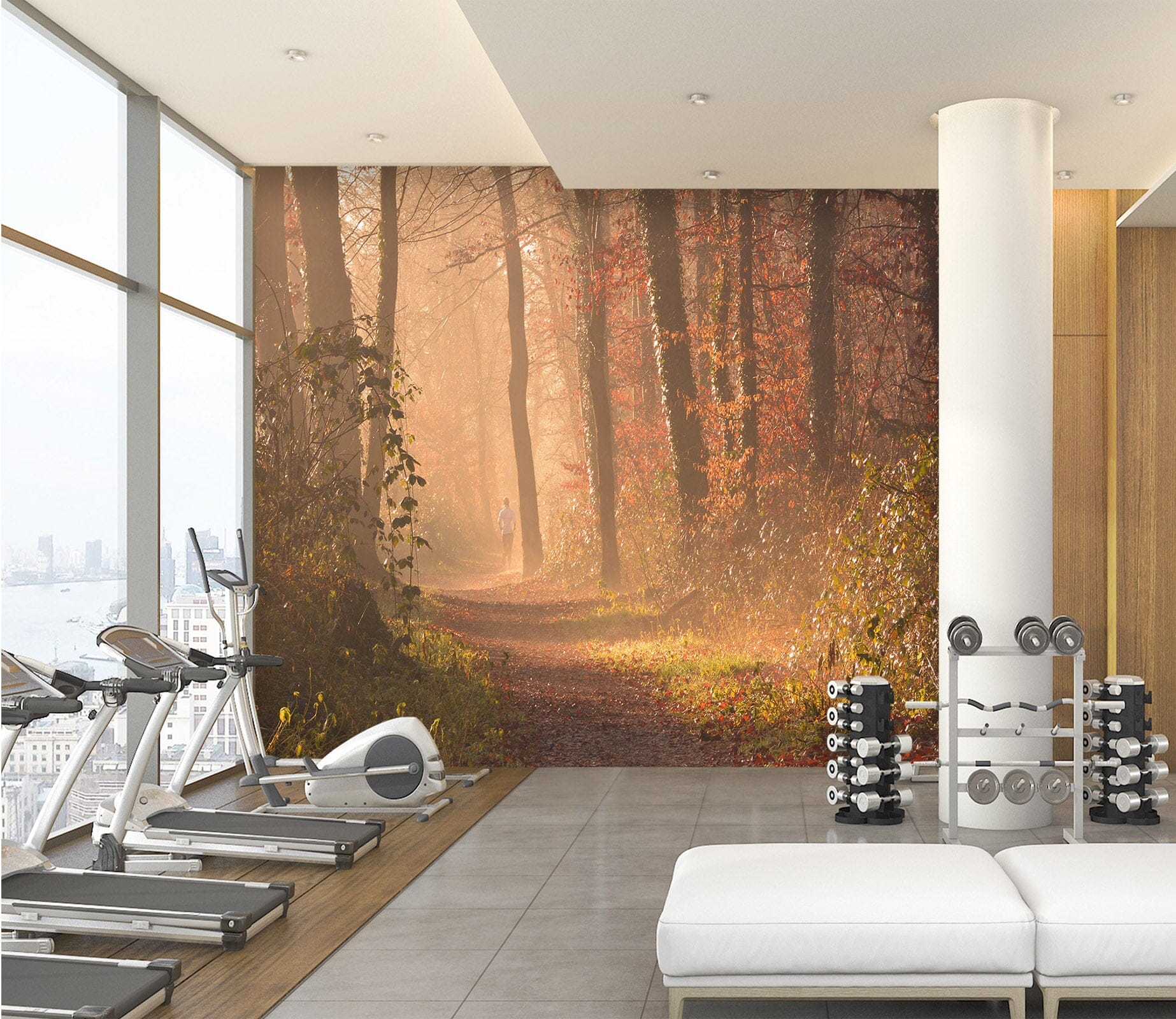 3D Autumn Jungle 207 Wall Murals Wallpaper AJ Wallpaper 2 