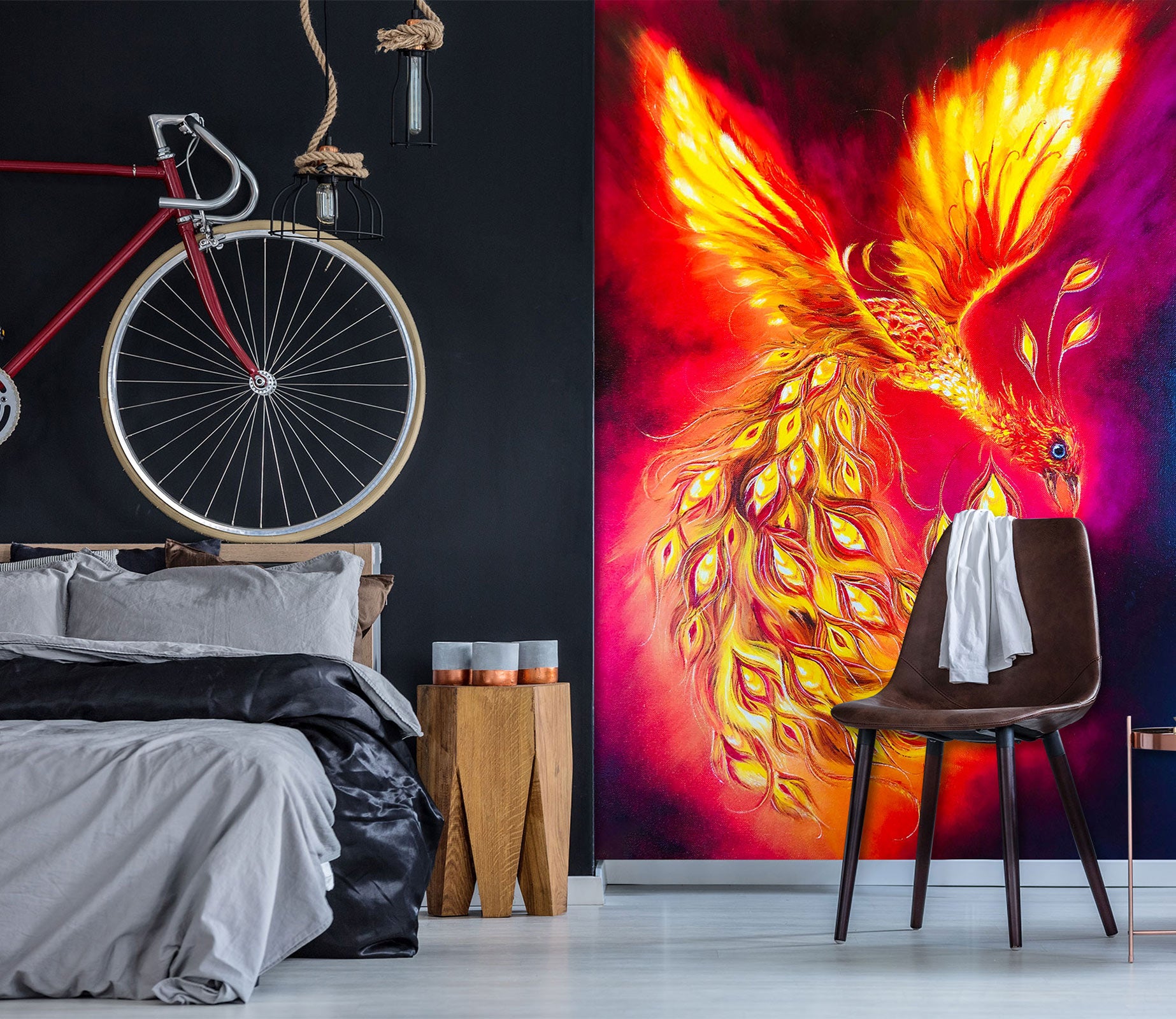 3D Peacock Phoenix 165 Skromova Marina Wall Mural Wall Murals