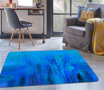 3D Blue Graffiti 1022 Michael Tienhaara Rug Non Slip Rug Mat Mat AJ Creativity Home 