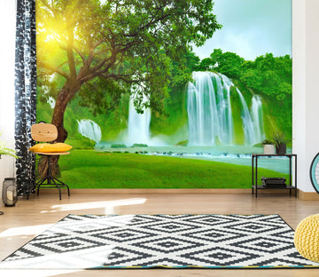 3D Forest Waterfall 2016 Wall Murals