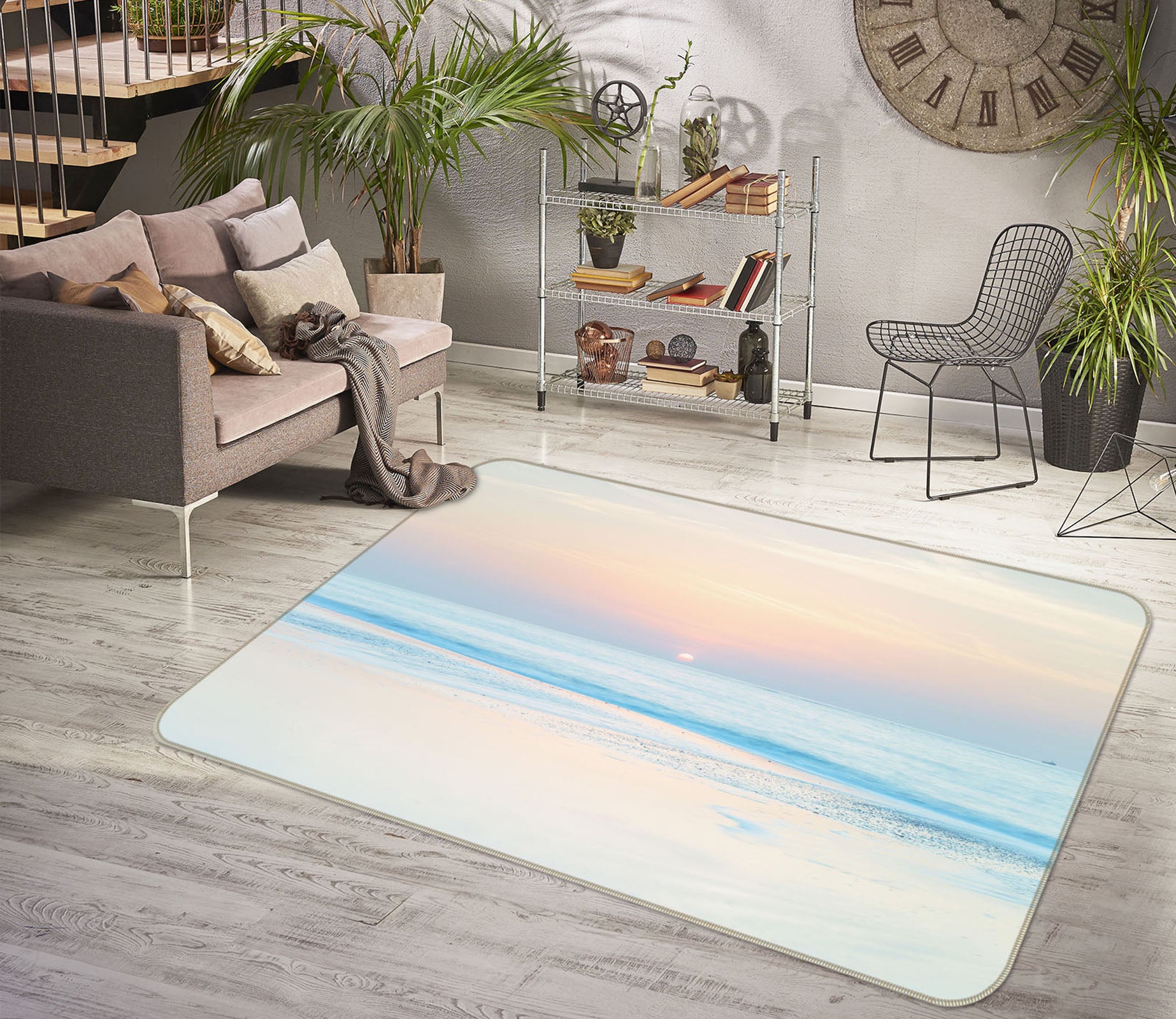 3D Blue Sea 3019 Assaf Frank Rug Non Slip Rug Mat