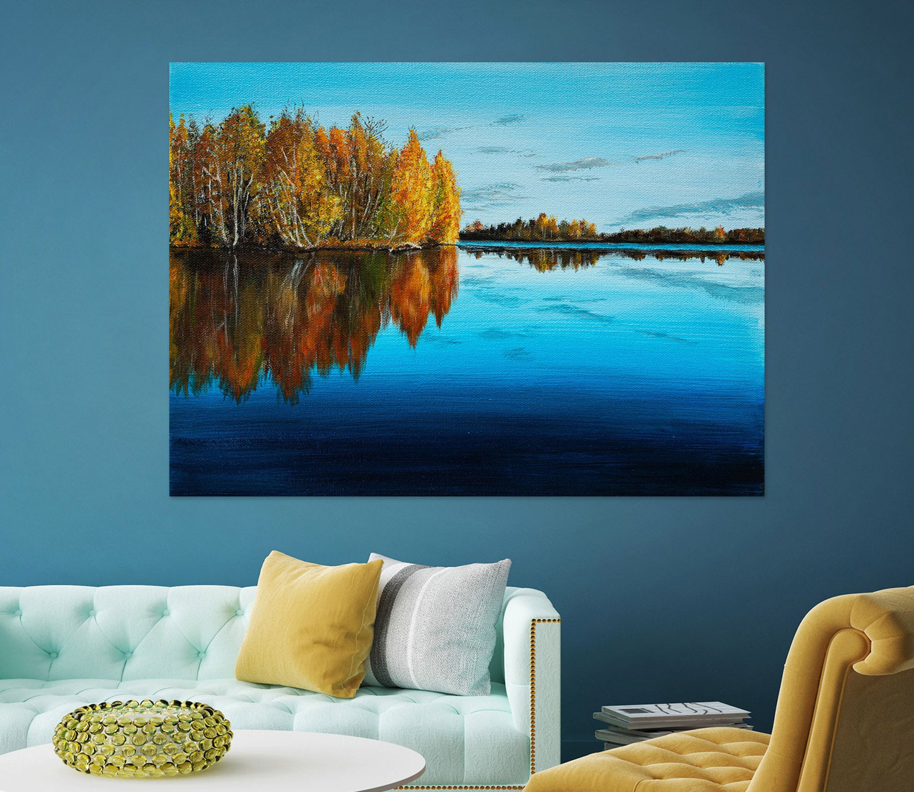 3D Woods Lake 1805 Marina Zotova Wall Sticker