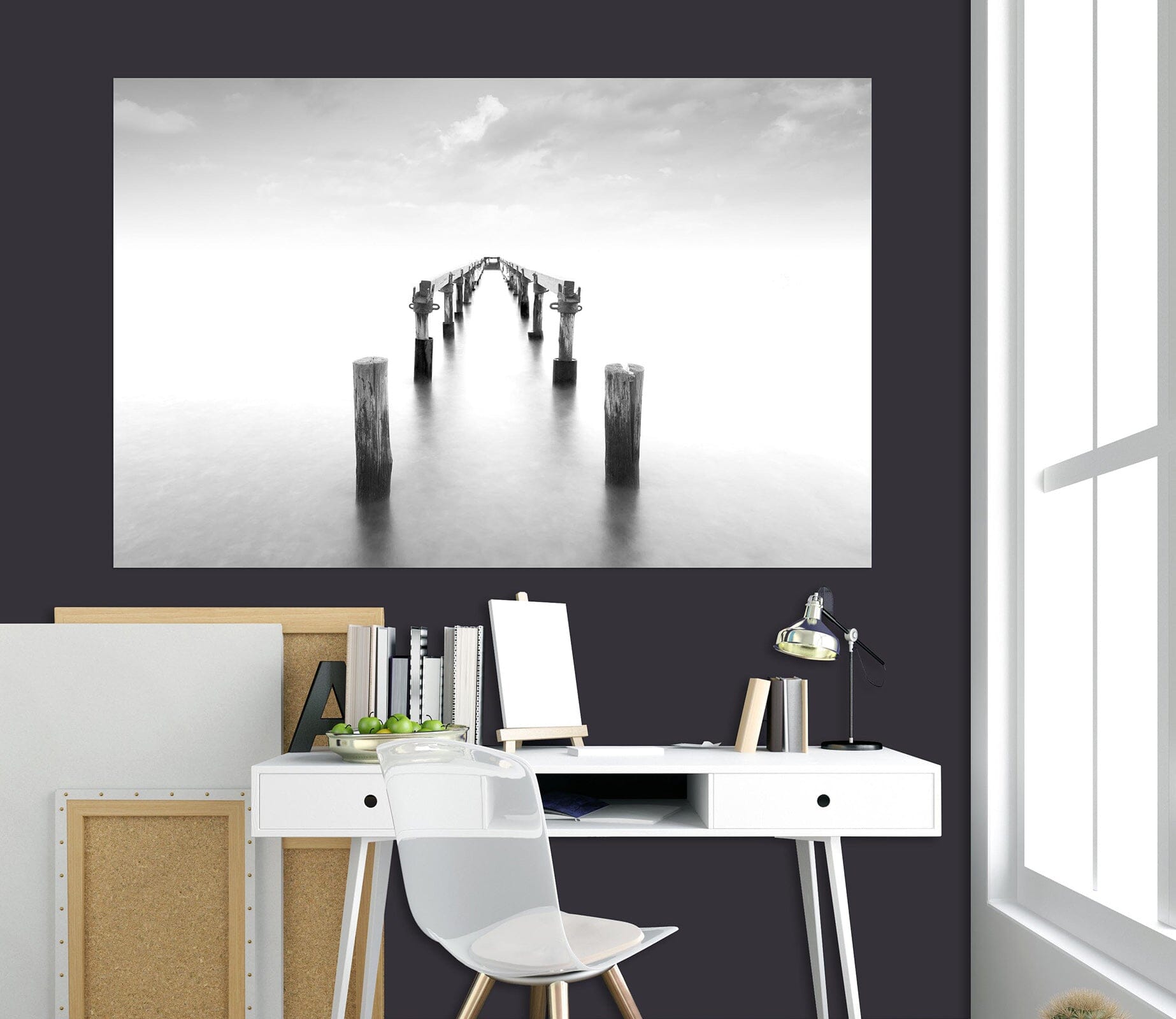 3D Broken Bridge 133 Marco Carmassi Wall Sticker Wallpaper AJ Wallpaper 2 