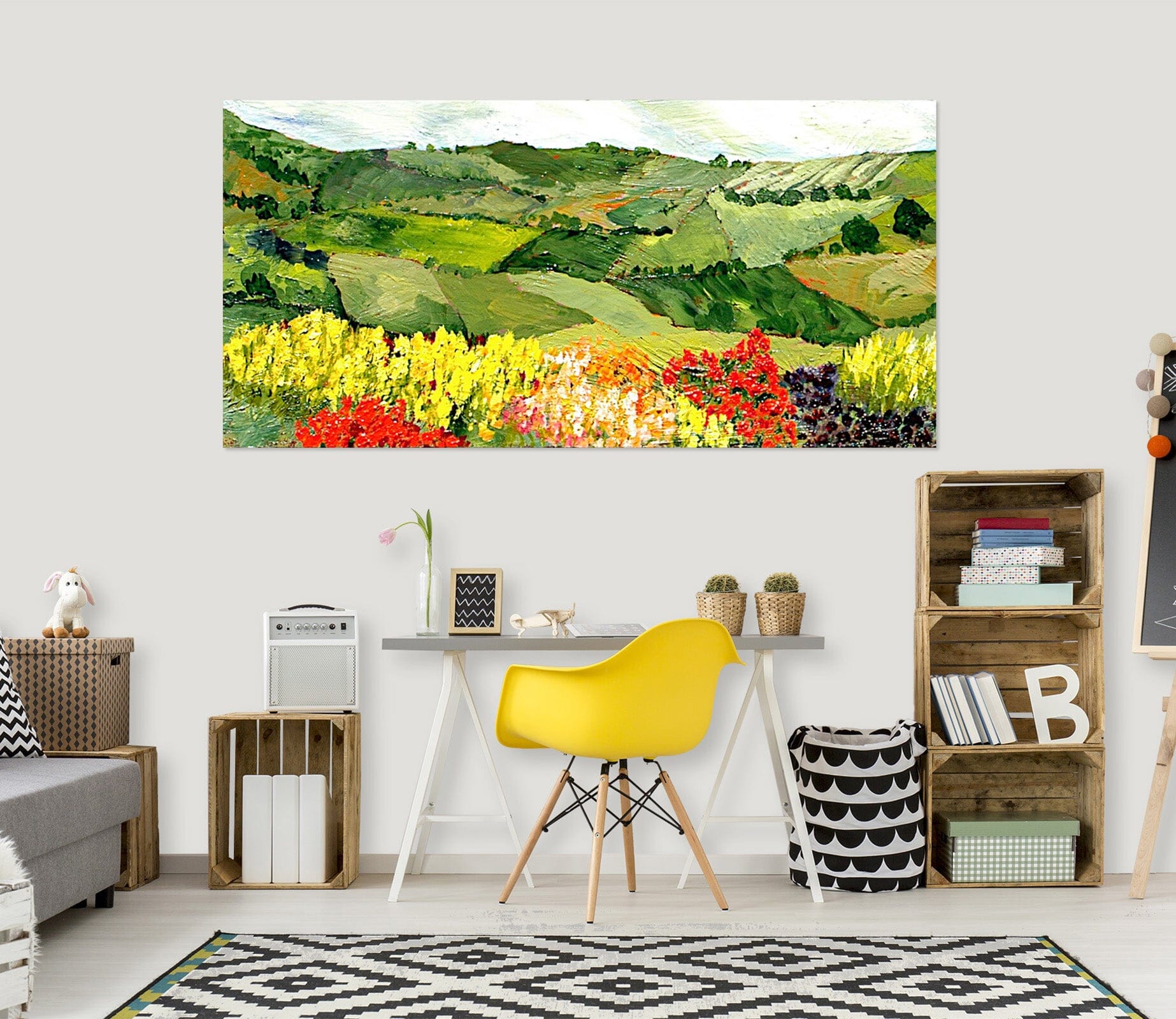 3D Colored Field 128 Allan P. Friedlander Wall Sticker Wallpaper AJ Wallpaper 2 