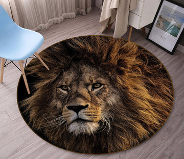 3D Lion 82003 Animal Round Non Slip Rug Mat