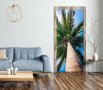 3D Coconut Tree 23225 Door Mural