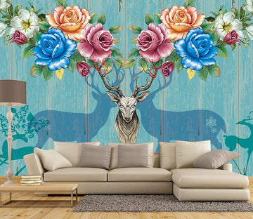 3D Elk 356 Wall Murals Wallpaper AJ Wallpaper 2 