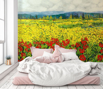 3D Rape Flower 102 Allan P. Friedlander Wall Mural Wall Murals Wallpaper AJ Wallpaper 2 