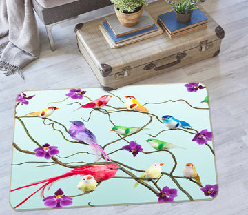 3D Color Bird 83213 Assaf Frank Rug Non Slip Rug Mat