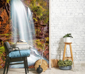 3D Waterfall Stone 5258 Beth Sheridan Wall Mural Wall Murals