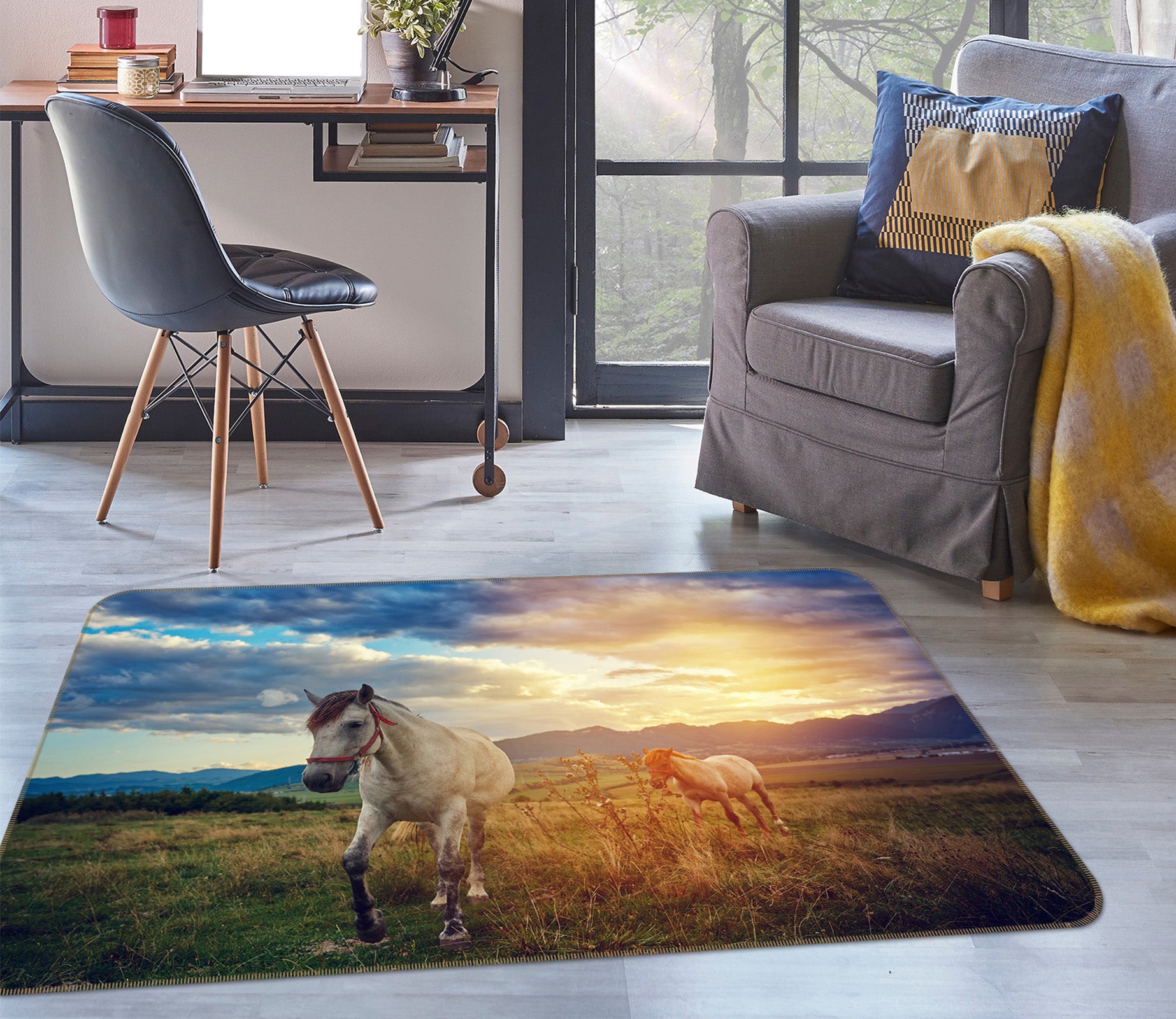 3D Horse 38126 Animal Non Slip Rug Mat