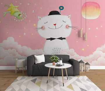 3D Cute Cat 1147 Wall Murals Wallpaper AJ Wallpaper 2 