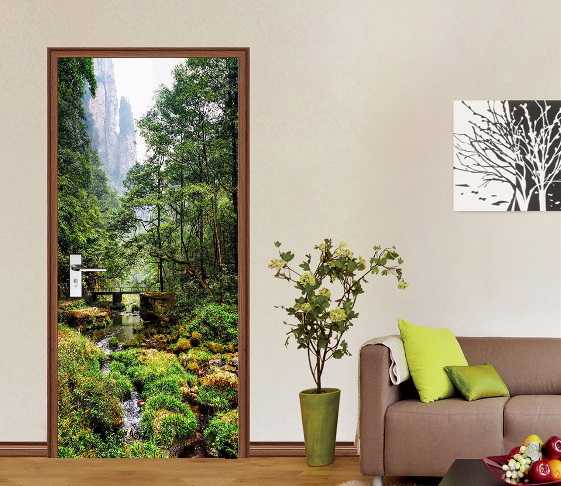 3D Forest 24103 Door Mural