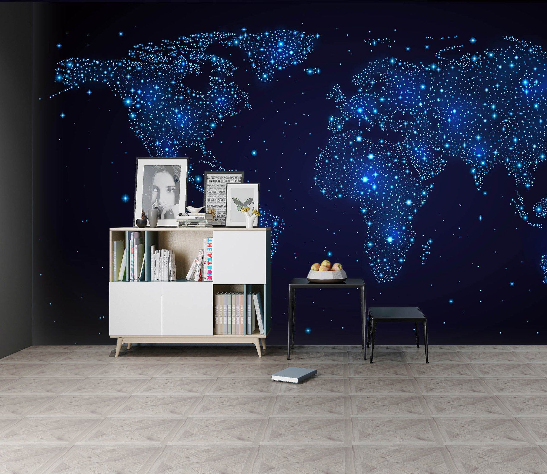 3D Blue Constellation 130 Wall Murals Wallpaper AJ Wallpaper 2 