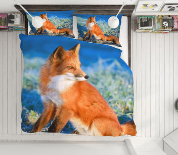 3D Fox 19203 Bed Pillowcases Quilt