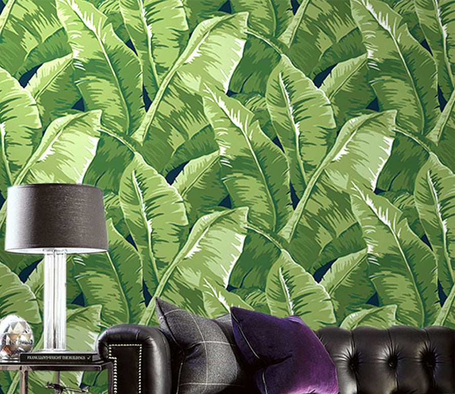 3D Green Plantain WG318 Wall Murals