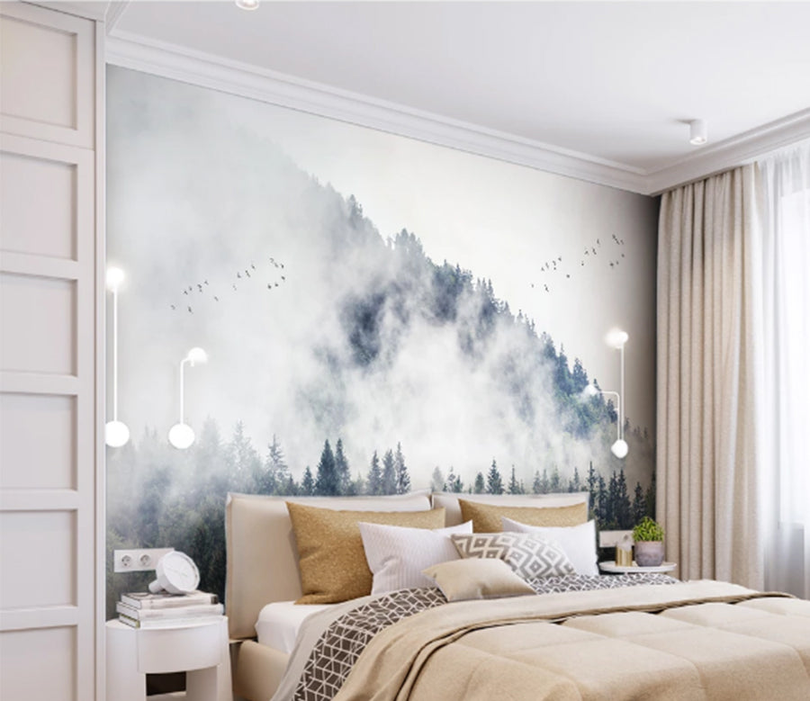 3D Cypress Forest WC1077 Wall Murals