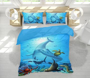 3D Ocean Life 18068 Jerry LoFaro bedding Bed Pillowcases Quilt