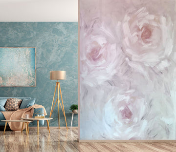 3D Light Pink Flowers 2648 Skromova Marina Wall Mural Wall Murals