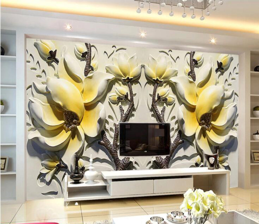 3D Simple Flower WC877 Wall Murals