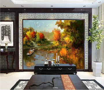 3D Forest Creek 1726 Wall Murals Wallpaper AJ Wallpaper 2 