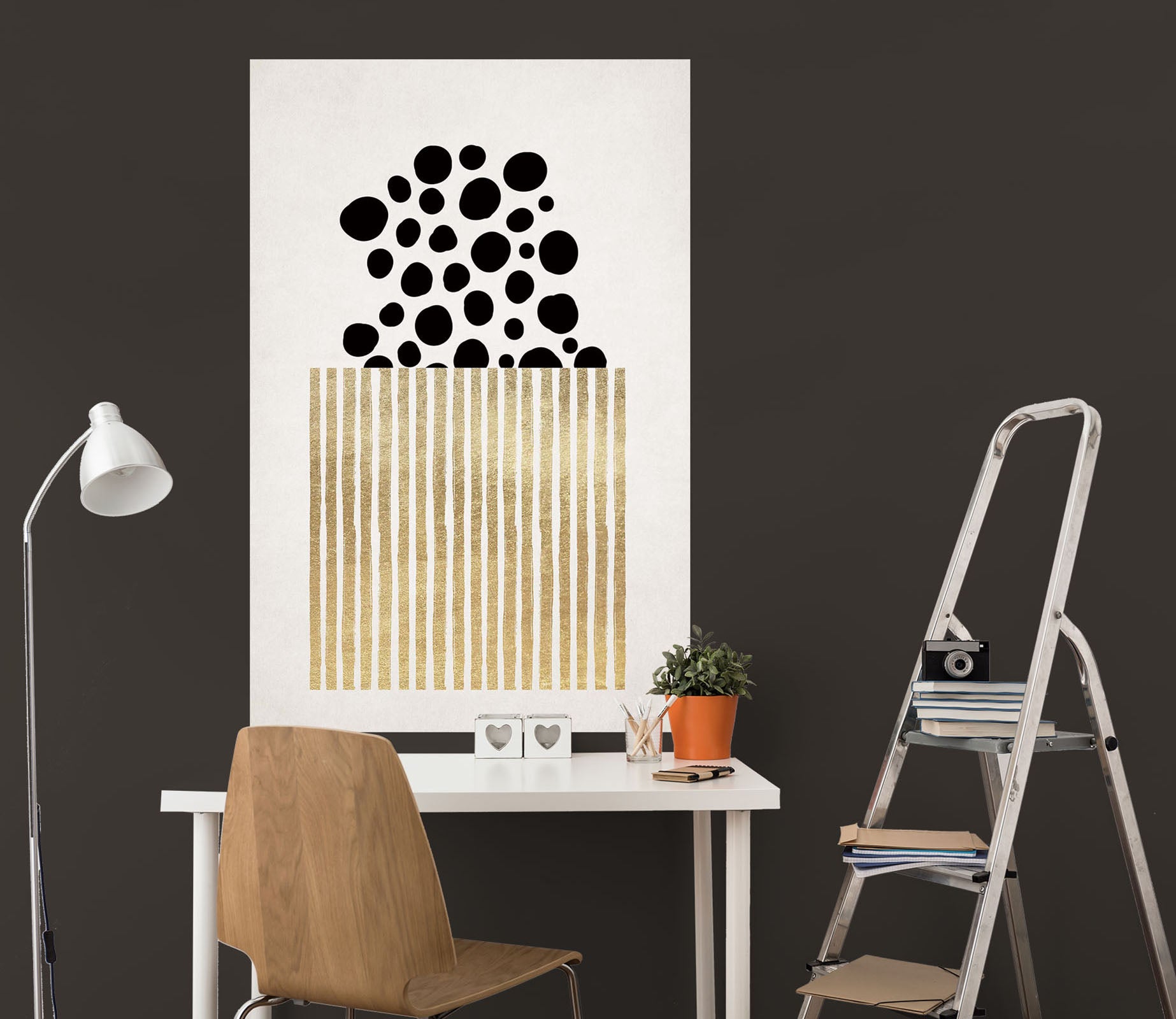 3D Black Spots 197 Boris Draschoff Wall Sticker