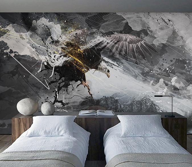 3D Eagle 311 Wall Murals Wallpaper AJ Wallpaper 2 