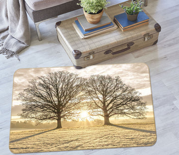 3D Yellow Grassland 168 Assaf Frank Rug Non Slip Rug Mat