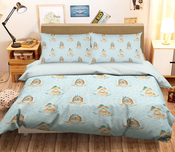 3D Grass Bear Fox 215 Uta Naumann Bedding Bed Pillowcases Quilt