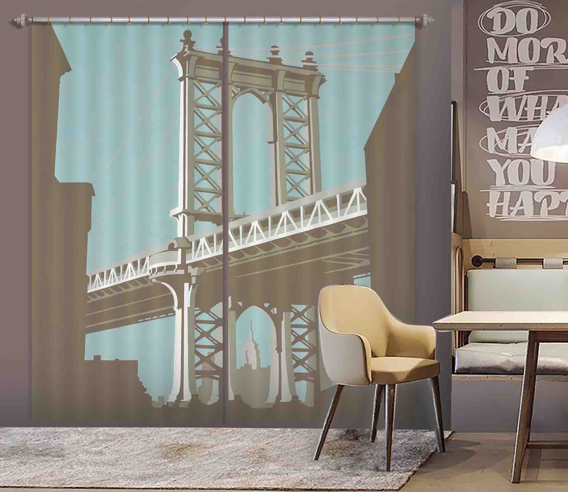 3D New York 124 Steve Read Curtain Curtains Drapes Curtains AJ Creativity Home 