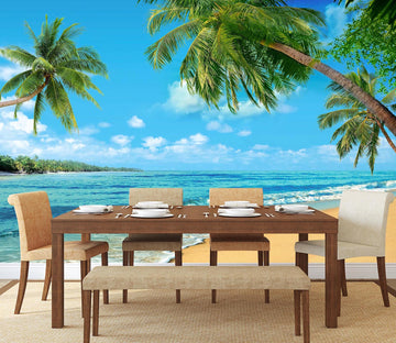 3D Coconut Beach 015 Wall Murals Wallpaper AJ Wallpaper 2 