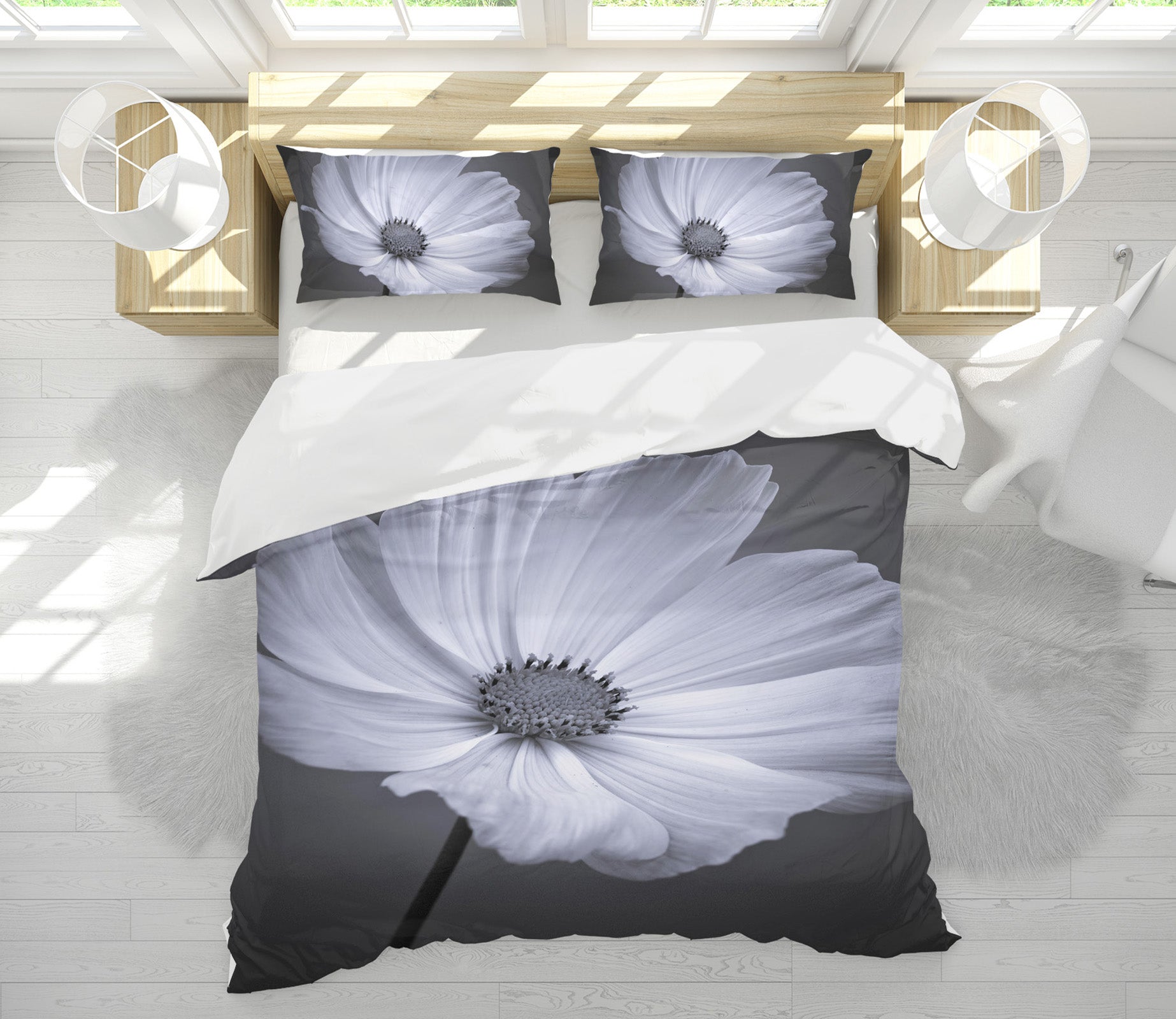 3D Black Ash Flowers 8589 Assaf Frank Bedding Bed Pillowcases Quilt