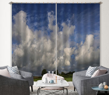 3D Tree Clouds 007 Jerry LoFaro Curtain Curtains Drapes