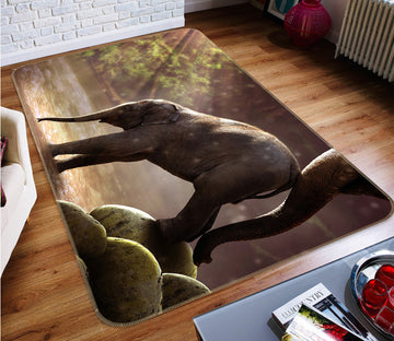 3D Elephant 82093 Animal Non Slip Rug Mat