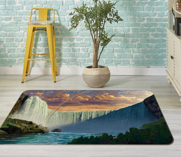 3D Niagara Falls 1095 Vincent Hie Rug Non Slip Rug Mat Mat AJ Creativity Home 