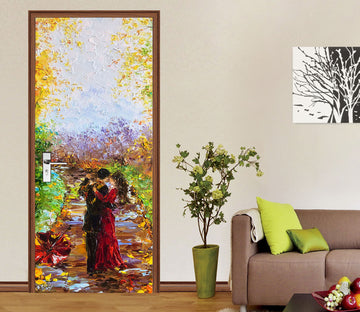 3D Romantic Lover 3279 Skromova Marina Door Mural