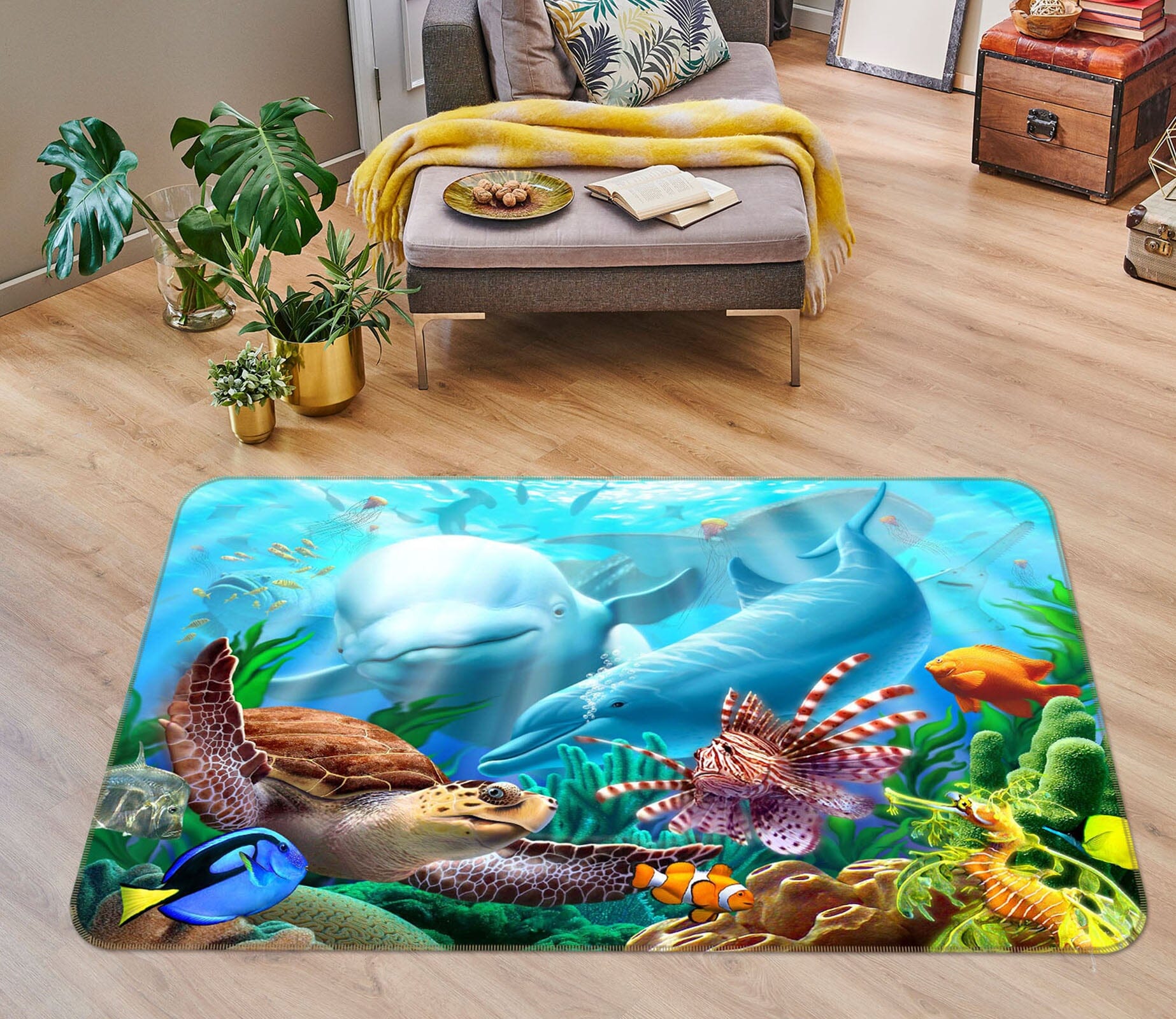 3D The Underwater World 1061 Jerry LoFaro Rug Non Slip Rug Mat Mat AJ Creativity Home 