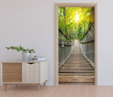 3D Suspension Bridge 22067 Door Mural