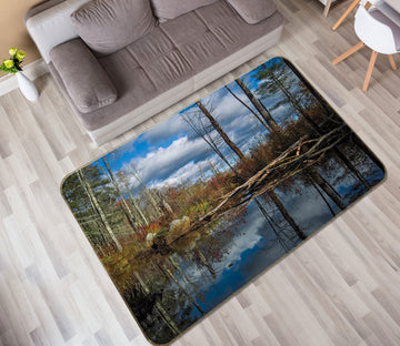 3D Cloud Pond 1005 Jerry LoFaro Rug Non Slip Rug Mat