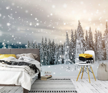 3D Snow Forest 58046 Wall Murals