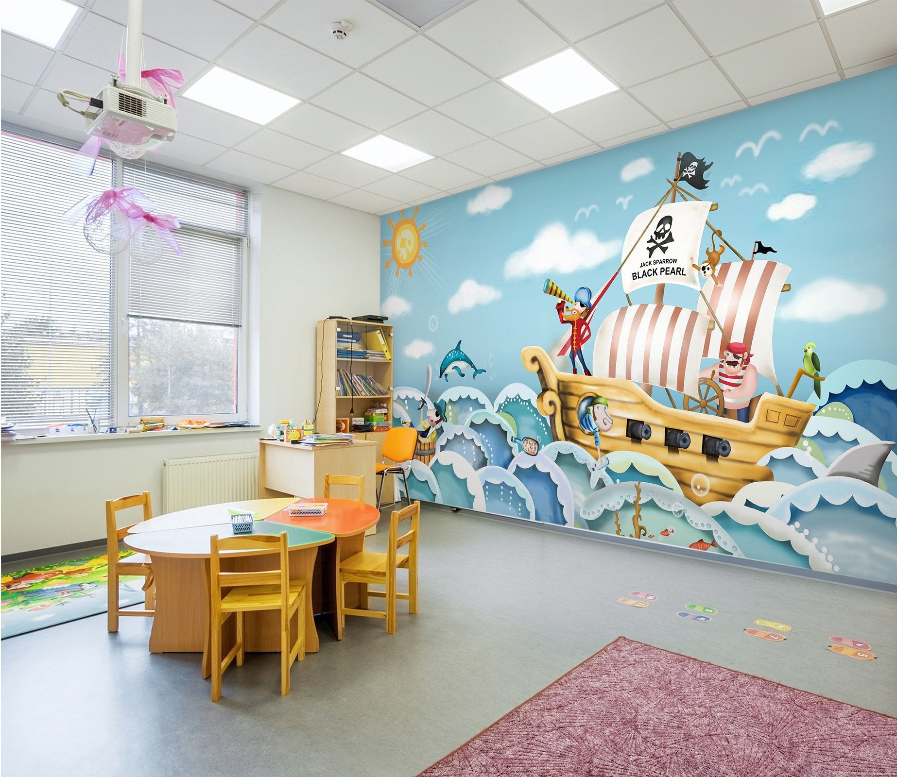 3D Cartoon sailing life 02 Wall Murals Wallpaper AJ Wallpaper 2 