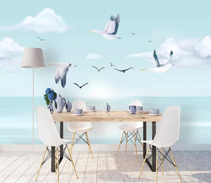 3D Sea Bird 2120 Wall Murals Wallpaper AJ Wallpaper 2 