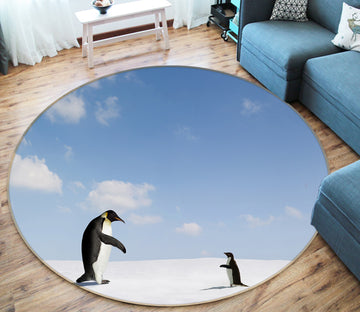 3D Penguin 37249 Animal Round Non Slip Rug Mat