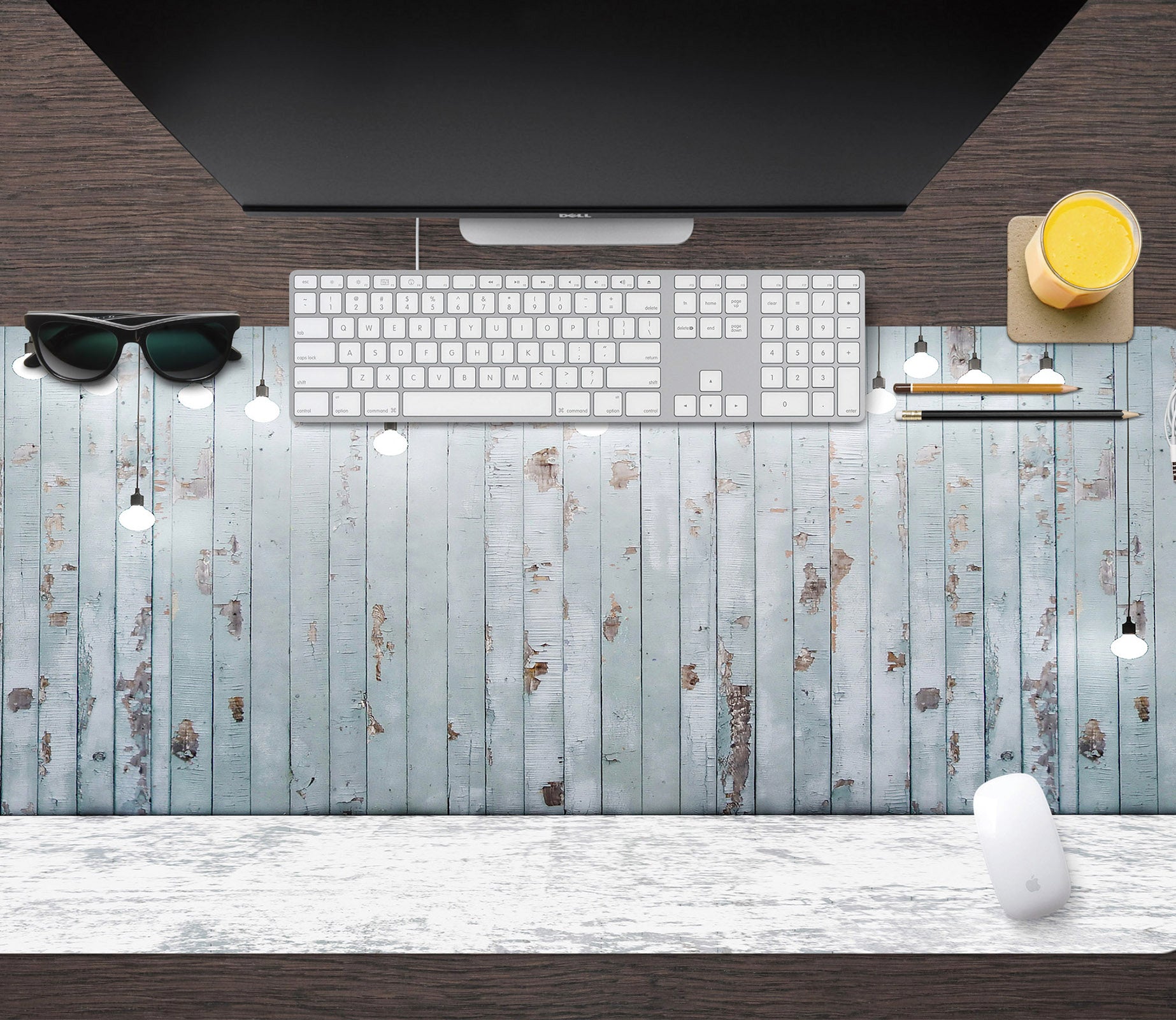 3D Ash Planks 17170 Desk Mat