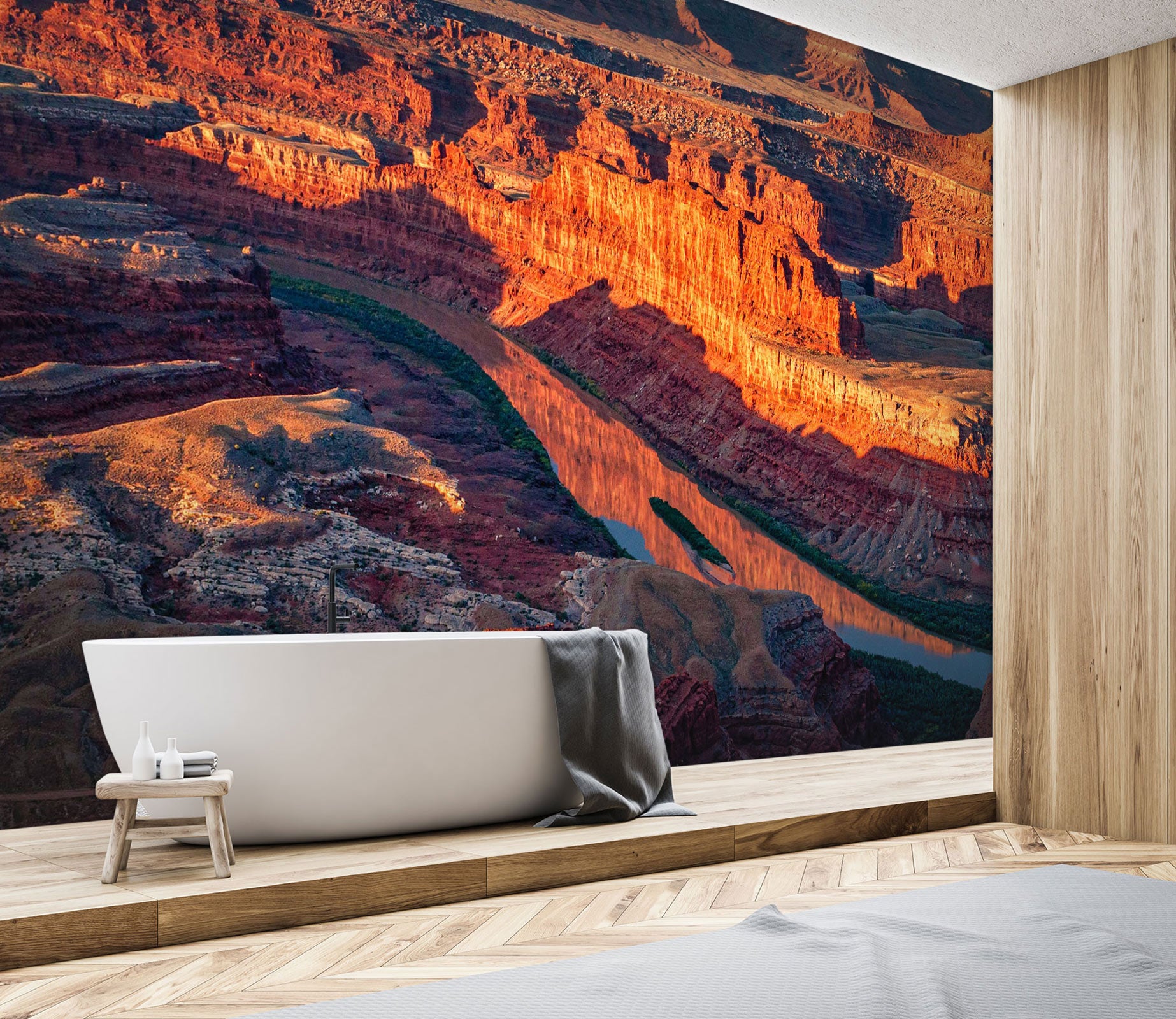 3D Mountain River 5213 Beth Sheridan Wall Mural Wall Murals