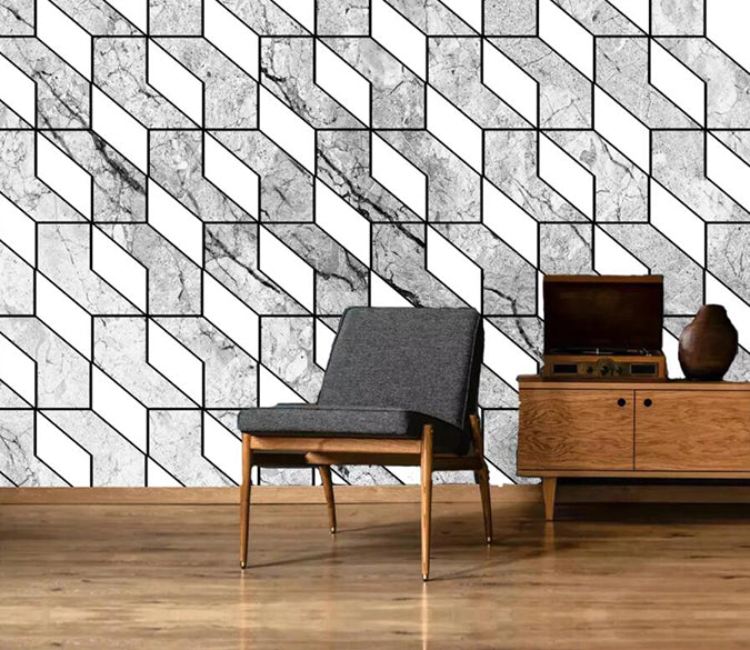 3D Geometric Patterns 1980 Wall Murals Wallpaper AJ Wallpaper 2 